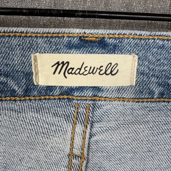 Madewell The Perfect Vintage Straight Jeans Exposed Button Fly: Sedalia Wash - Picture 12 of 15